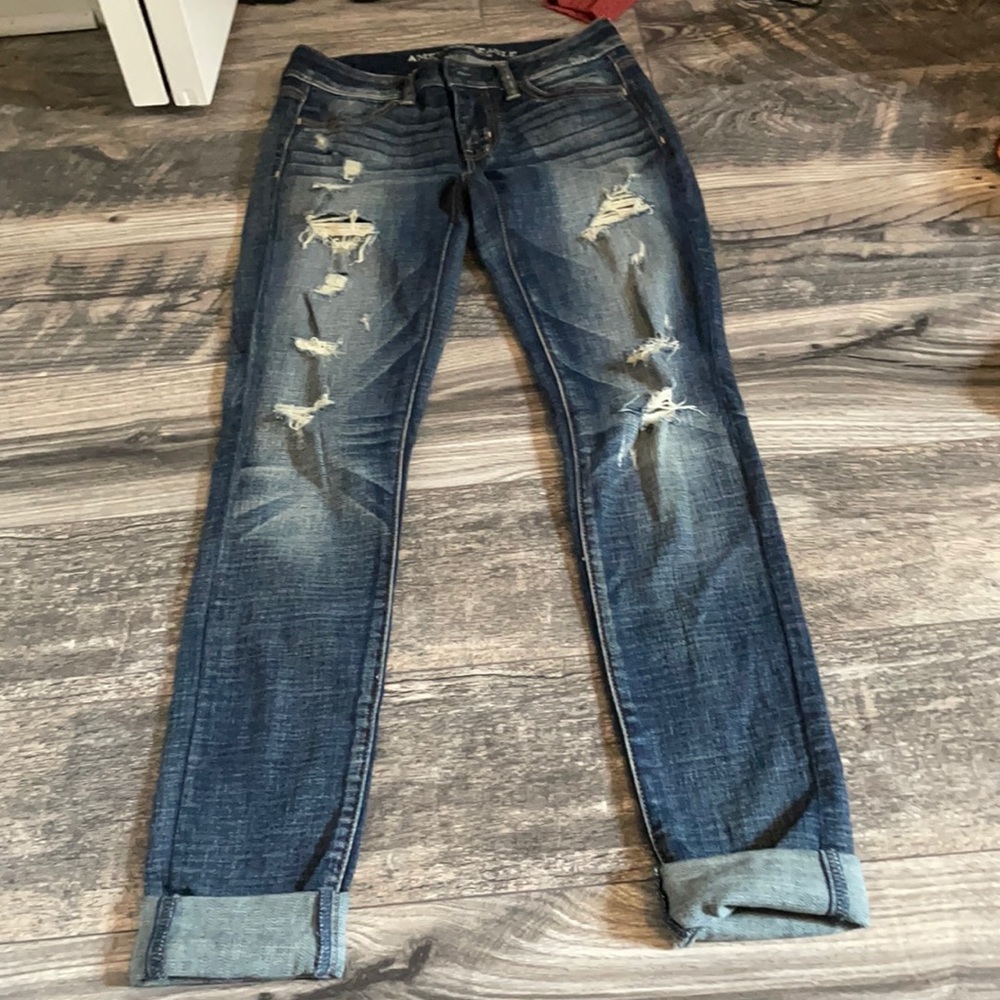 American eagle ripped jeans!